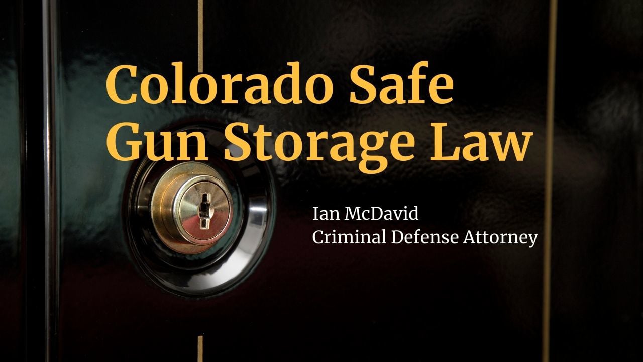 Colorado Safe Gun Storage Law on Vimeo