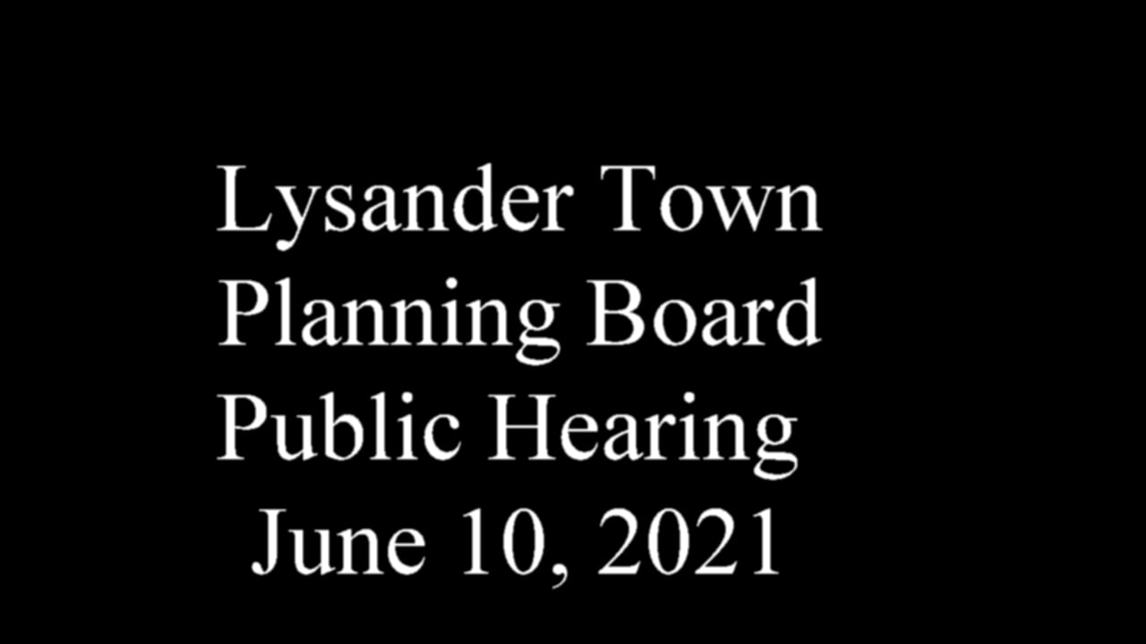 Lysander Planning Board Public Meeting 6102021 Baldwinsville PACBTV