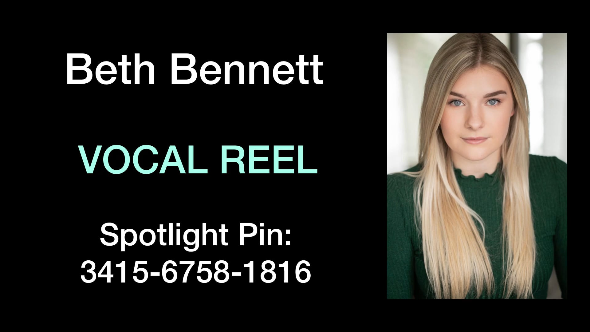 Beth Bennett Vocal Reel.MOV