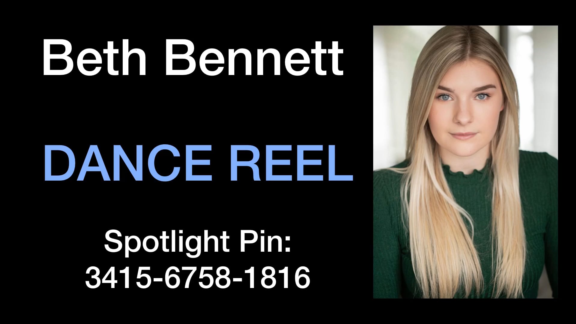 Beth Bennett Dance Reel.MOV