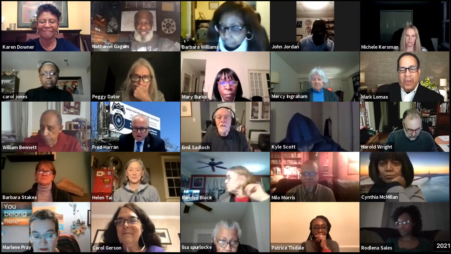 General Membership Meeting March 8, 2021