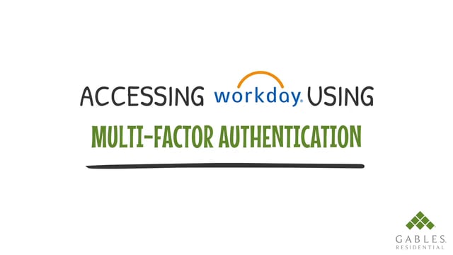 Workday Multifactor Authentication on Vimeo