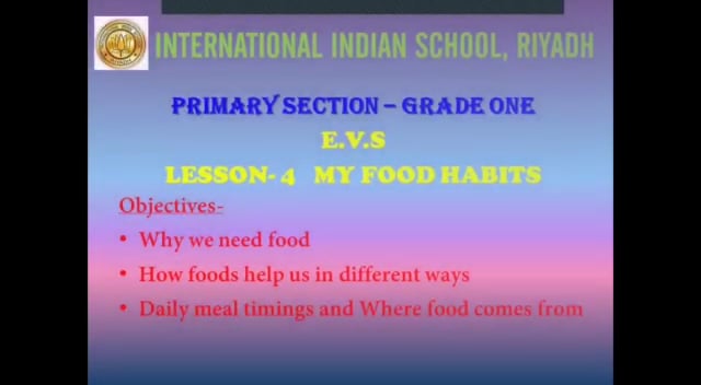 My Food Habits