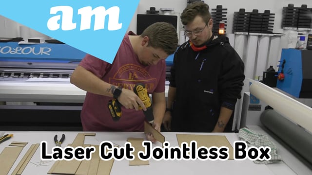 Jointless Supawood Box Made on TruCUT Laser Cutting and Engraving Machine, Full Process Demonstrated