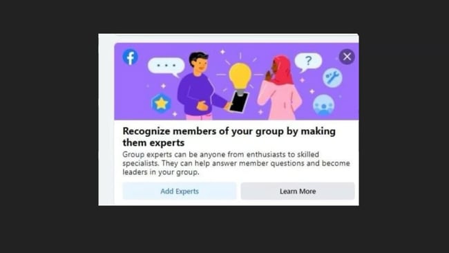 Neu für FB Gruppen: Mitglieder zu Experten