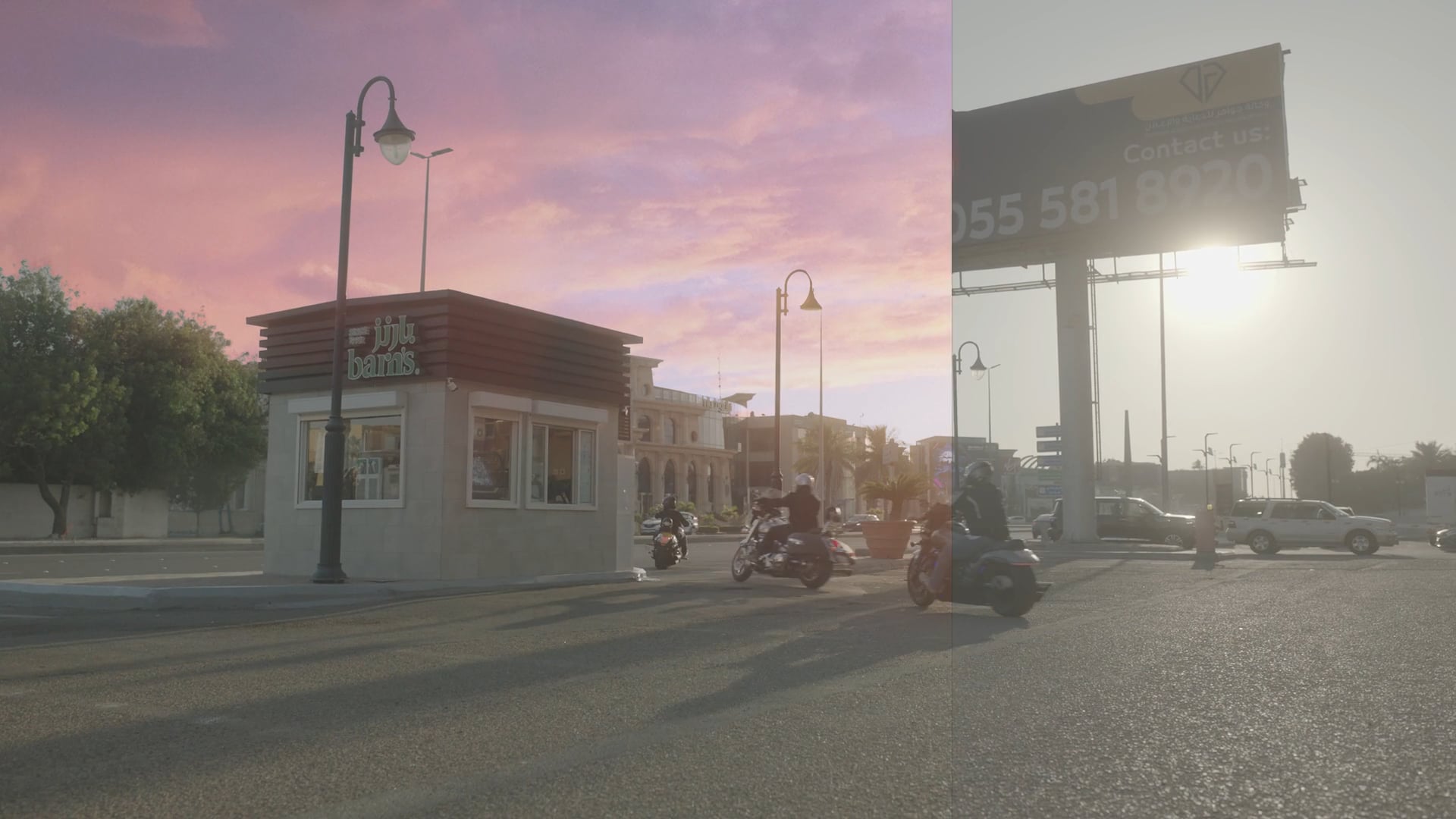 VFX breakdown - barns coffee