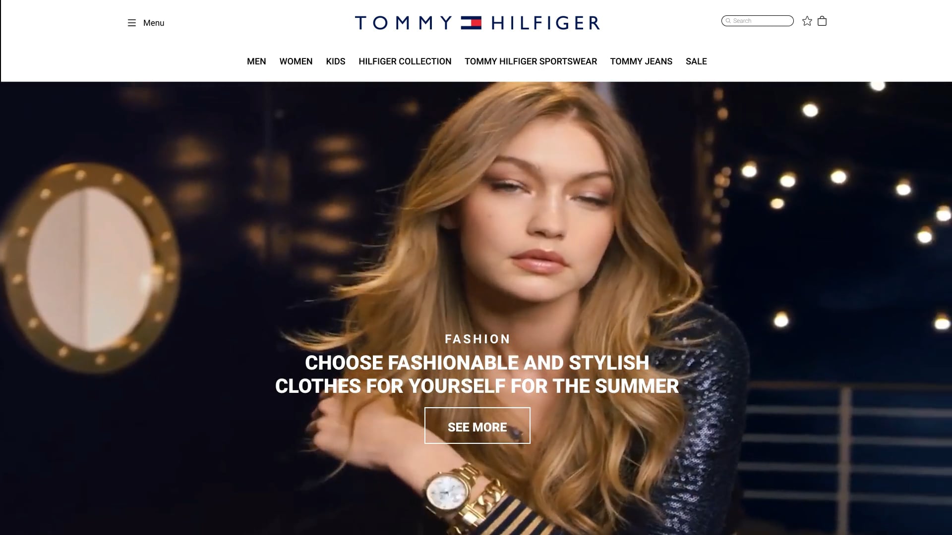 Pearly Transformer Bulk Tommy Hilfiger redesign website on Vimeo