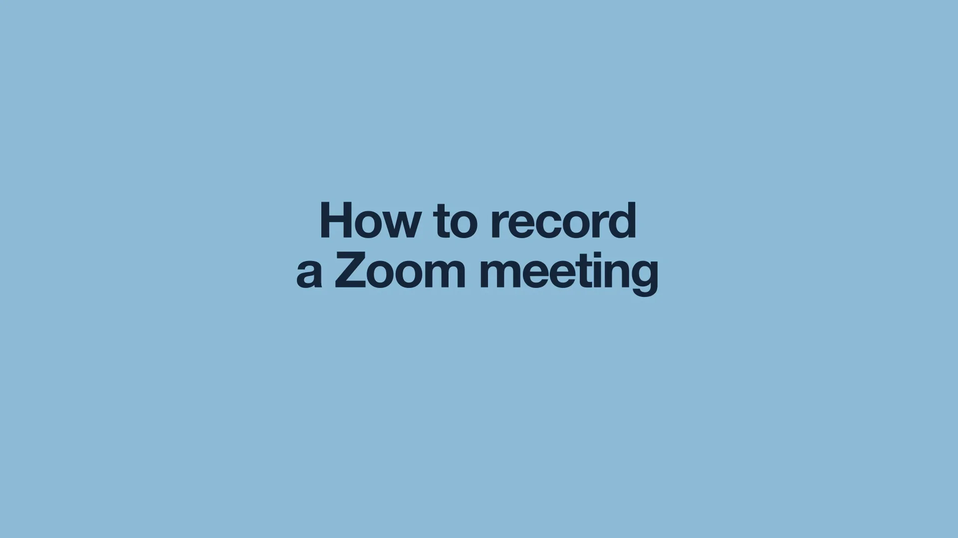 How to Record Zoom Meetings With or Without Permission