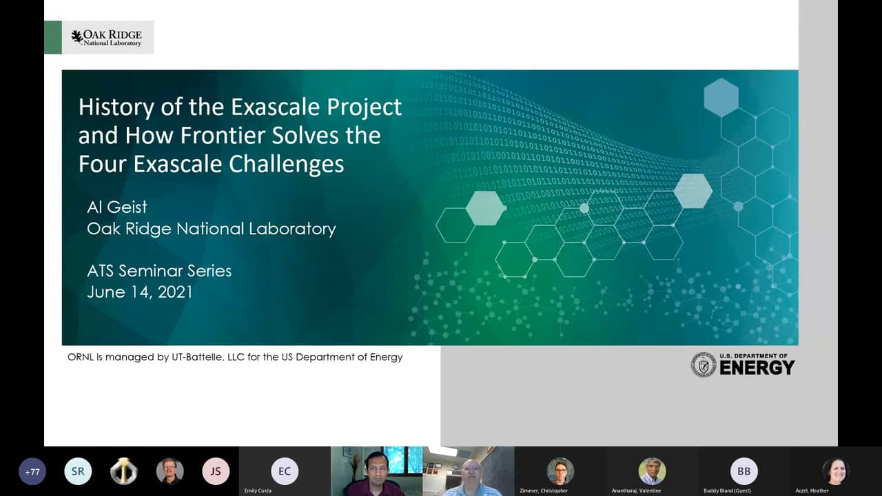 ATS Seminar Series Al Geist on Vimeo