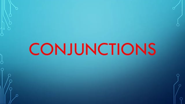 Conjuction
