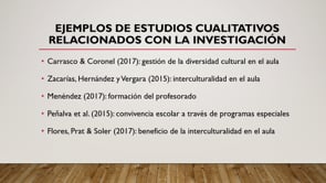 PERCEPCIÓN DOCENTE DE LA INCLUSIÓN INTERCULTURAL. METODOLOGÍAS DE INVESTIGACIÓN UTILIZADAS PARA SU ESTUDIO.