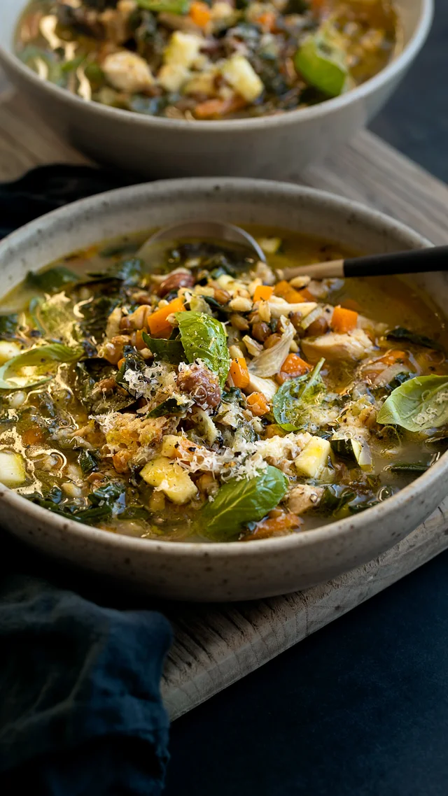 Chicken, Barley and Vegetable Soup