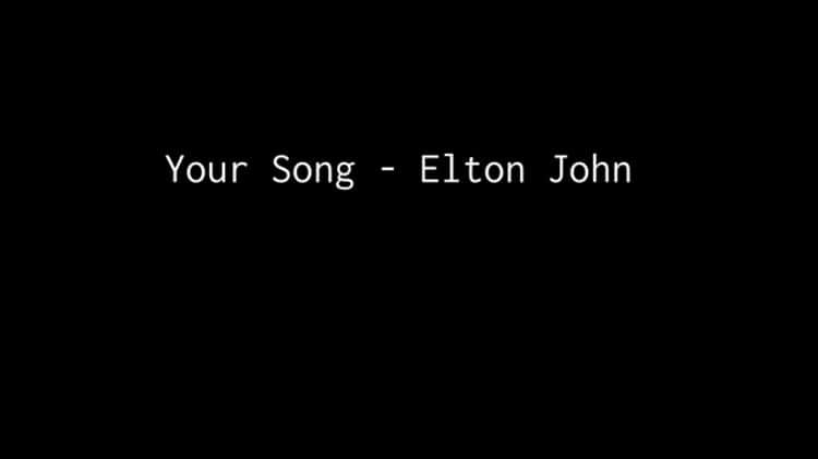 Elton John - Your Song (piano solo with sheet music).mp4 on Vimeo