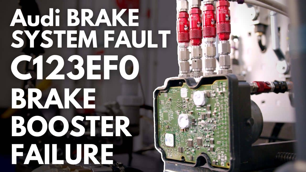 Audi Brake System Fault C123EF0 Brake Booster Failure on Vimeo