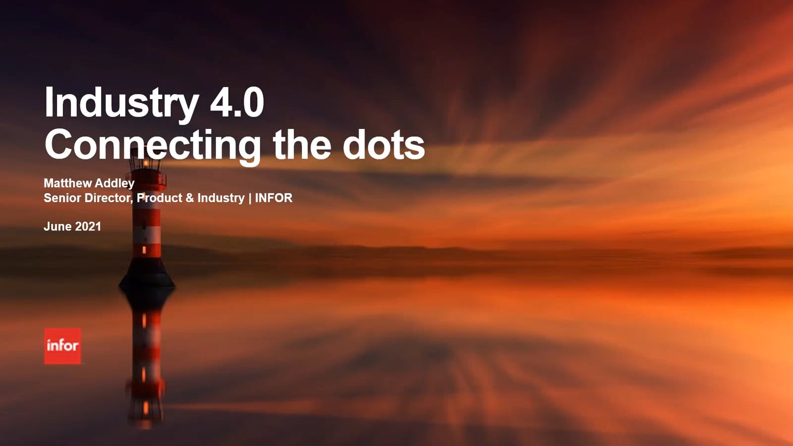 INFOR Industry 4.0 Connecting the Dots Round Table