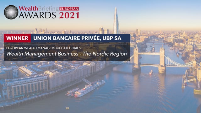 WealthBriefing European Awards Video Interview: Union Bancaire Privée placholder image