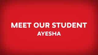 Video preview for Student Testimonial: Ayesha