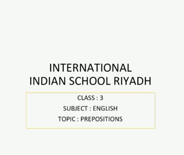 Preposition
