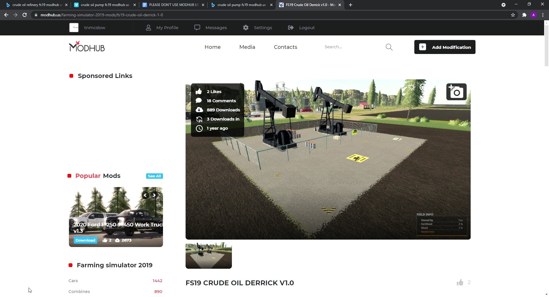 crude oil derrick fs19 modhub us - Bing - Google Chrome 2021-06-15 22 ...