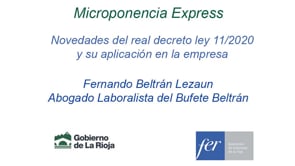 Microponencia Express - Novedades del real decreto ley 11/2020 y su aplicacin en la empresa