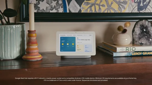 Google Nest Hub (2nd Gen) Smart Display - Charcoal (GA01892-GB)