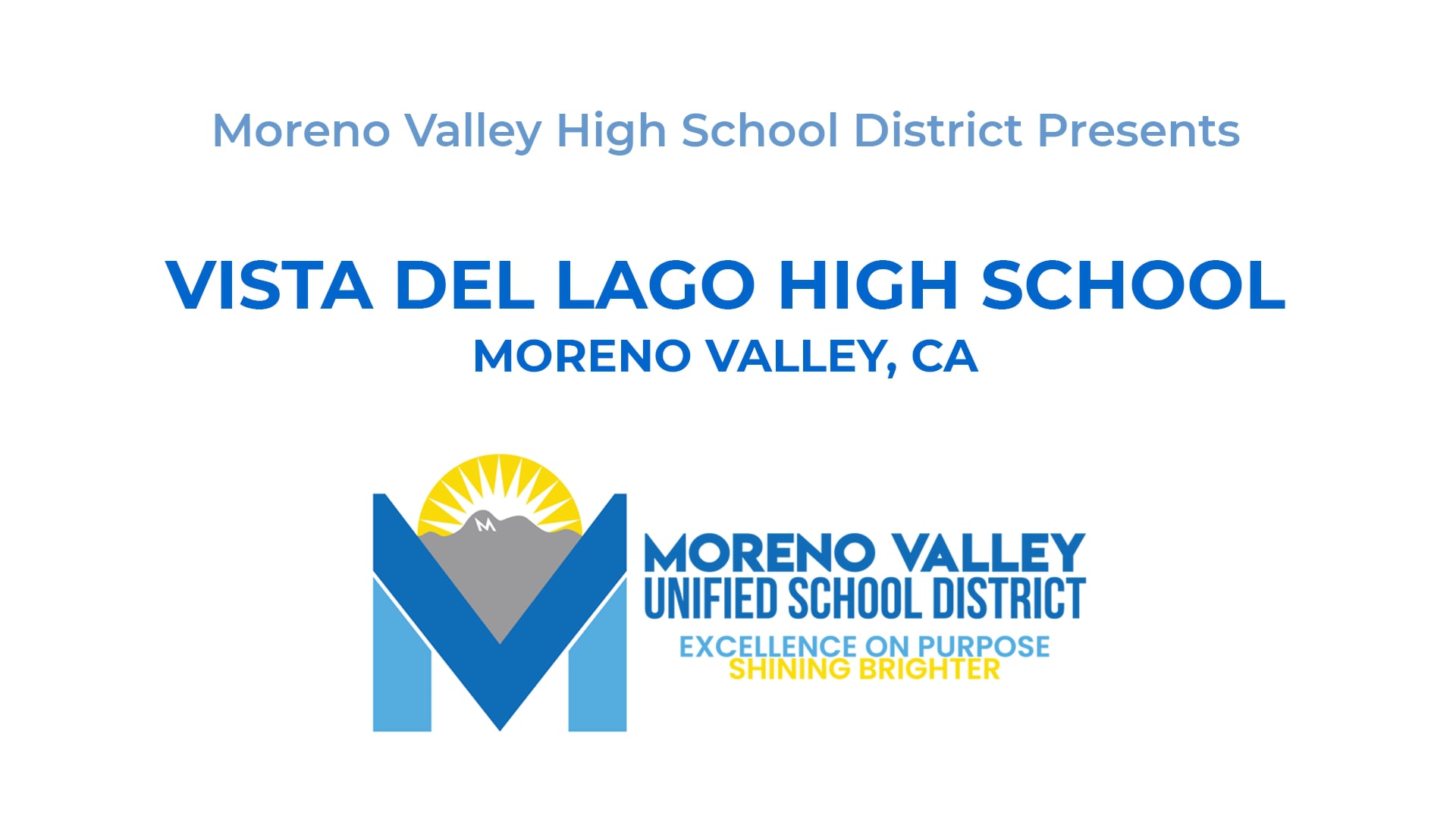 Vista del Lago High School Moreno Valley 2021 AM Commencement