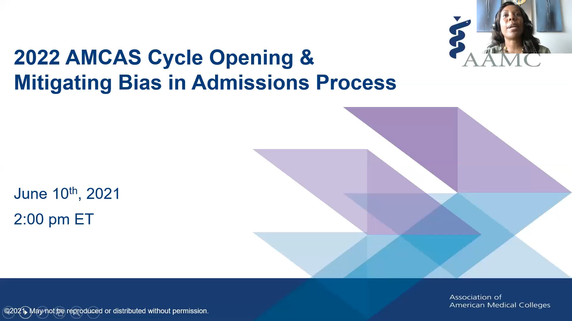 2021 AMCAS Cycle Opening and Mitigating Bias in the Admissions Process