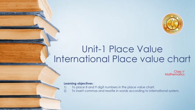 International place value chart