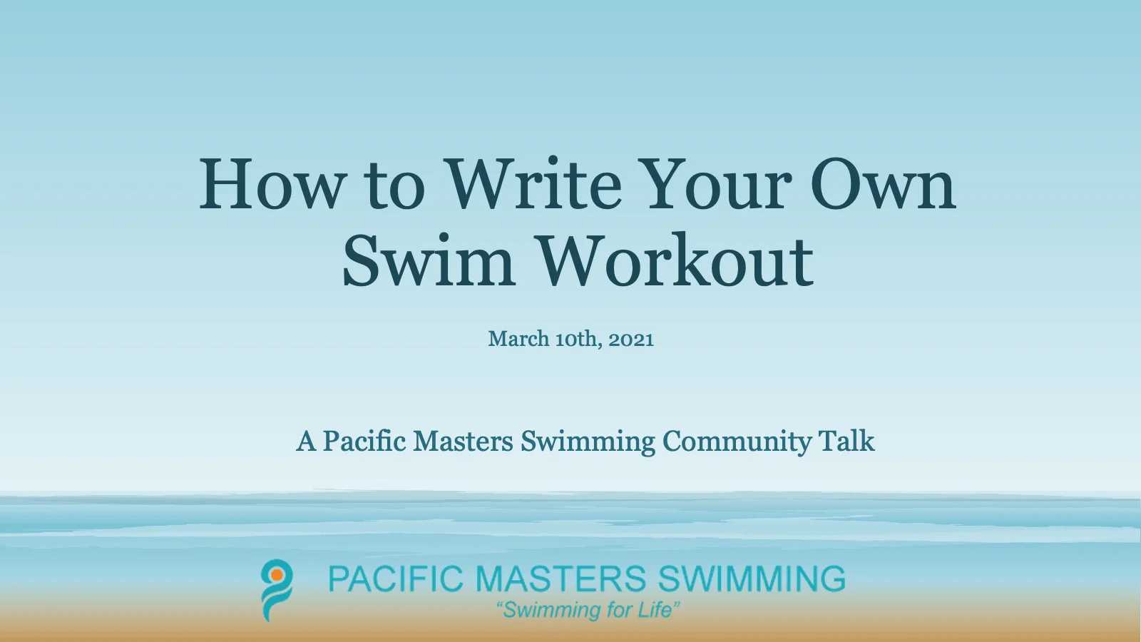 How To Write Your Own Swim Workout On Vimeo