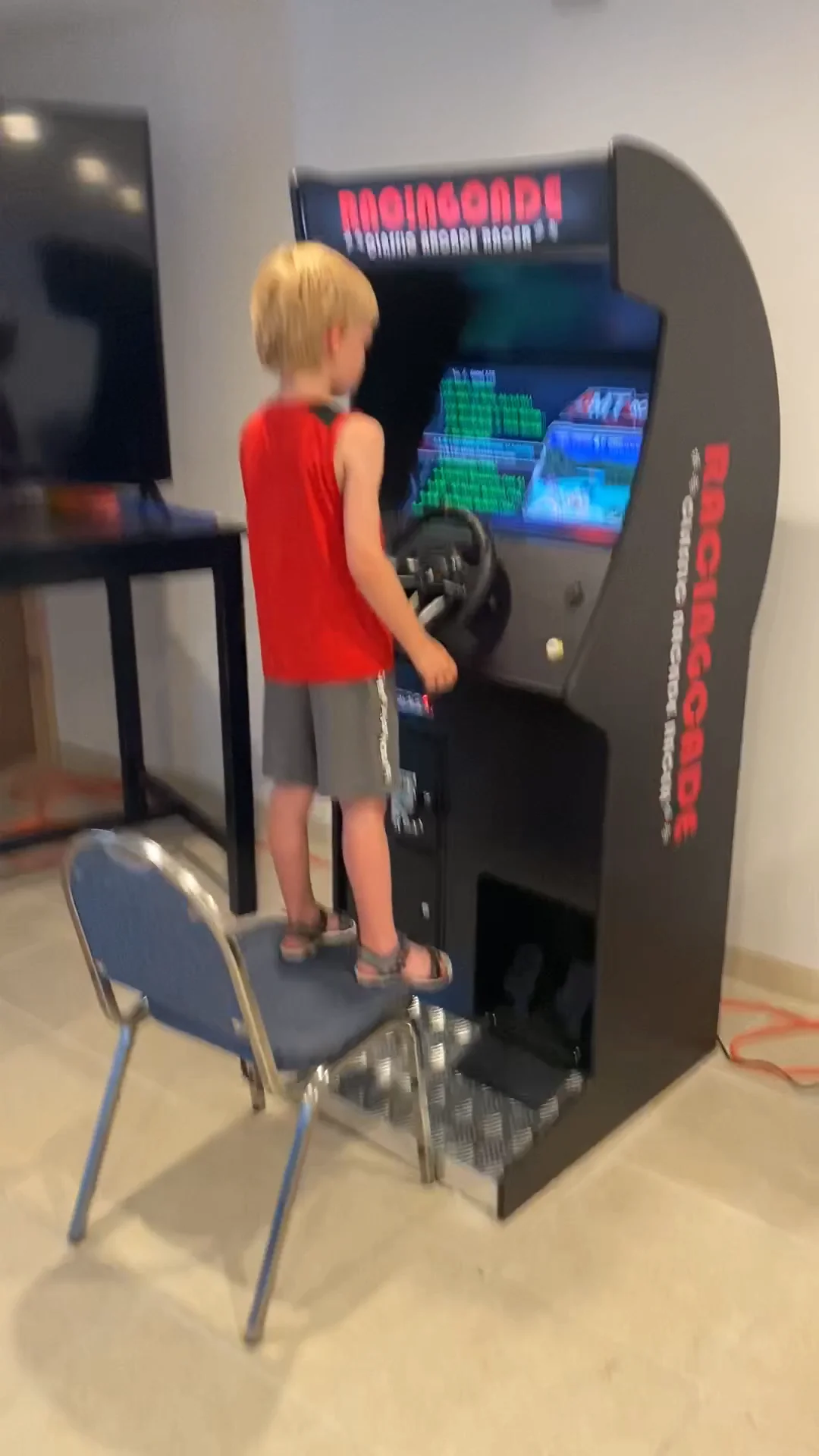 RACINGCADE ARCADE RACING MACHINE! Upright Game Cabinet| 129 Racing ...