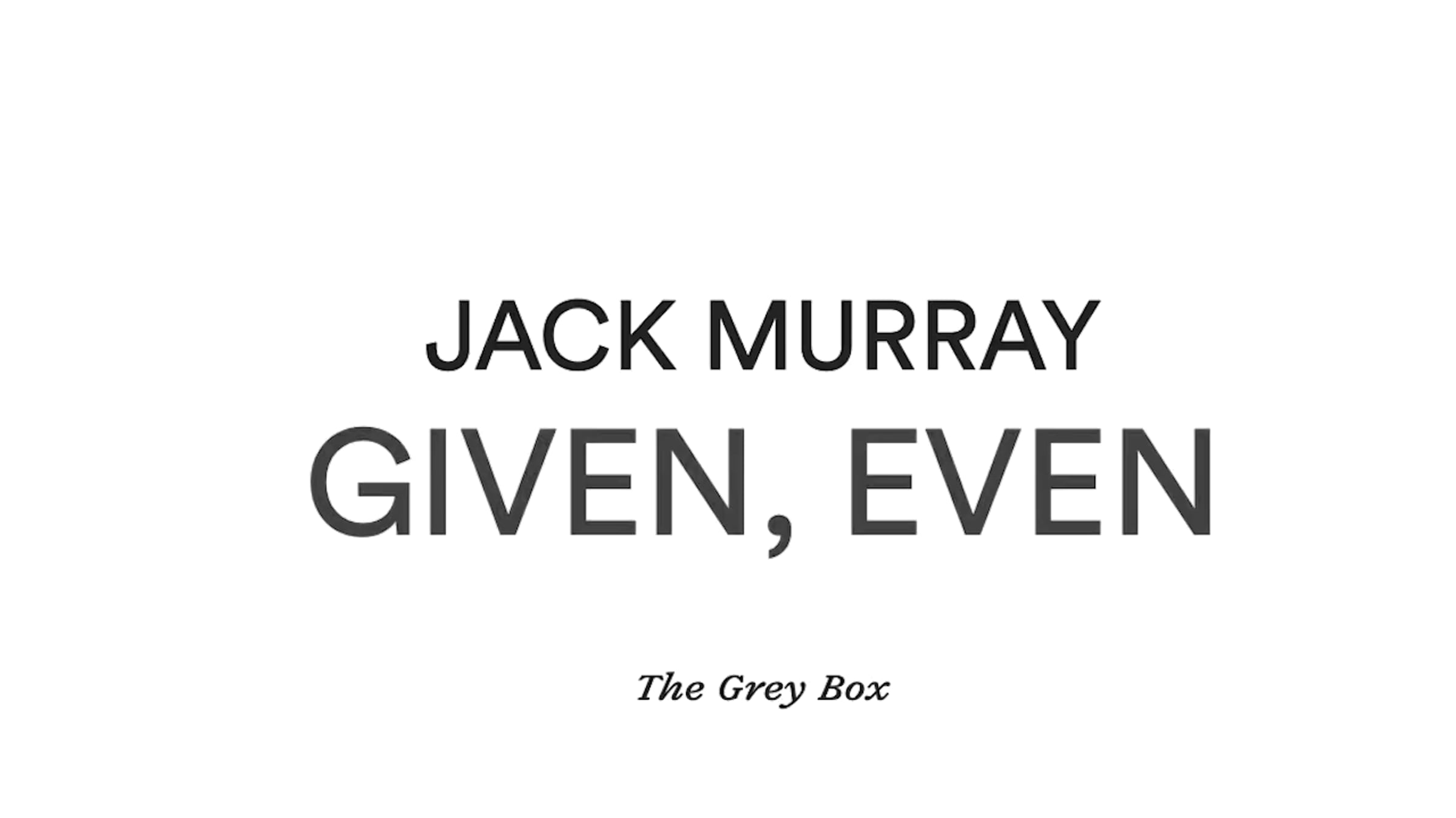 The Grey Box - Unboxing Video
