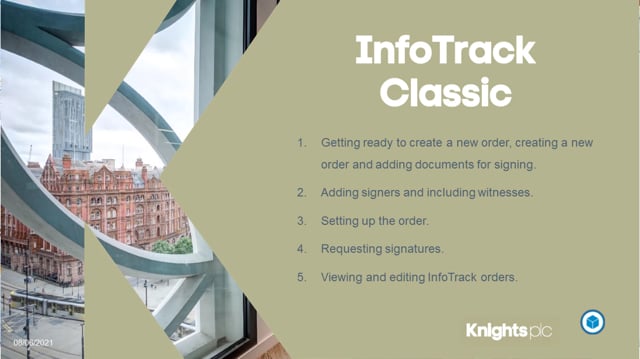 InfoTrack Classic Workflow On Vimeo