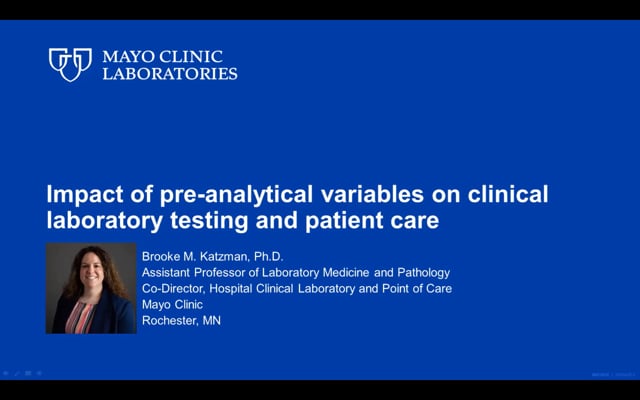 Impact of pre-analytical variables on clinical laboratory testing and  patient care - Insights