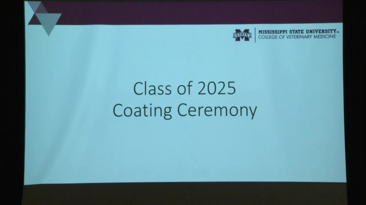 MSU CVM Class of 2025 Coating Ceremony on Vimeo