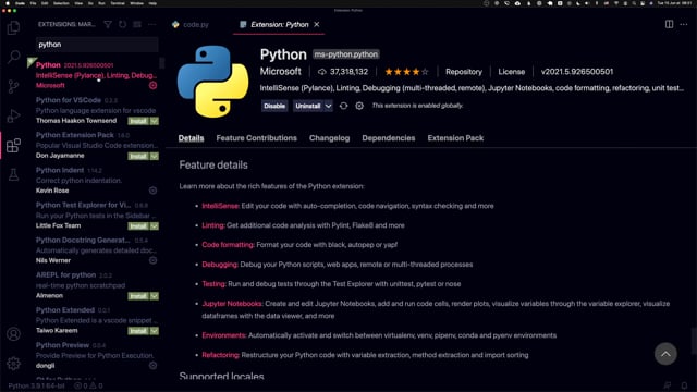 Configurer VS Code pour les annotations de type