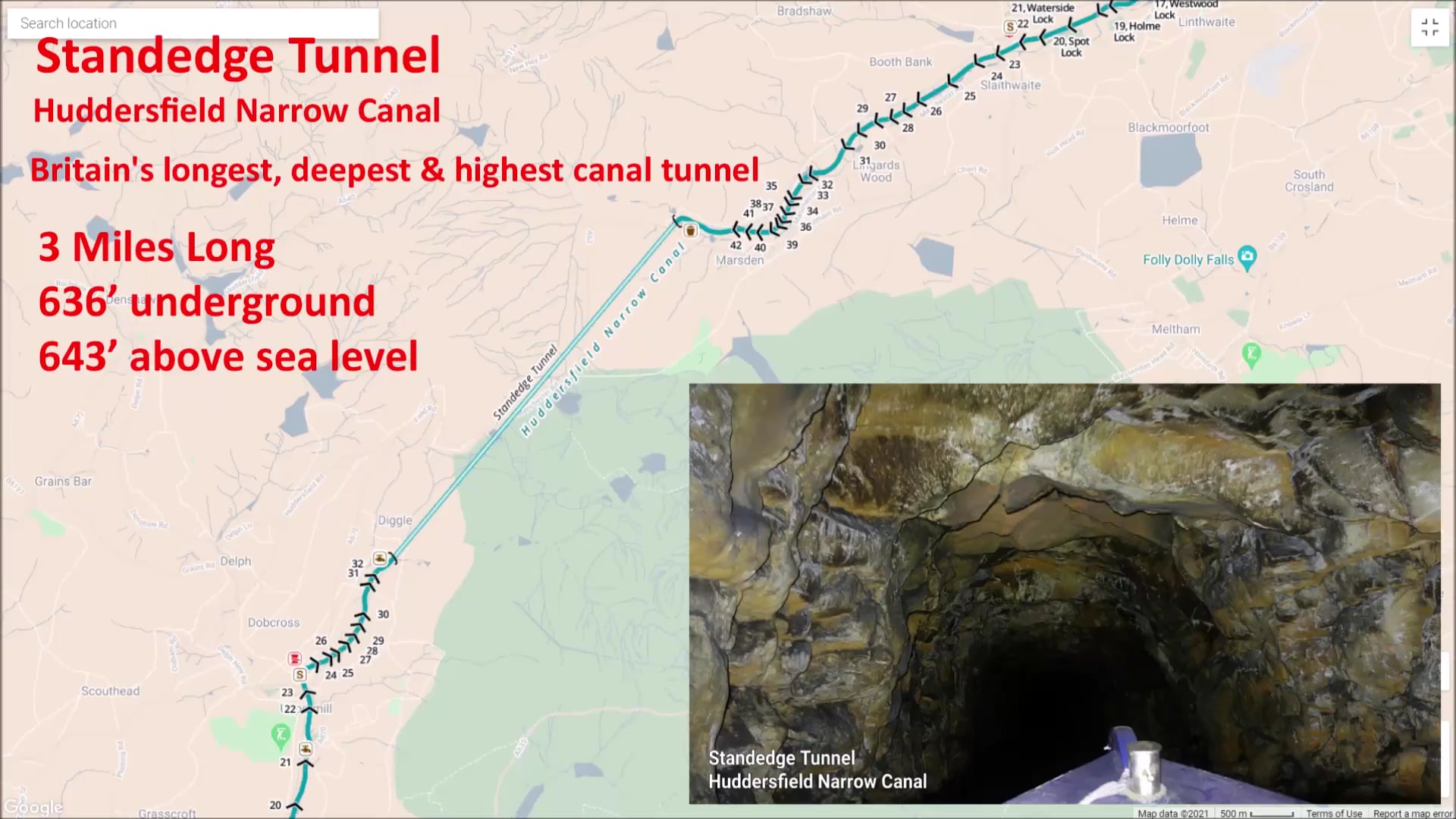 Narrowboat Through Standedge Tunnel on Vimeo