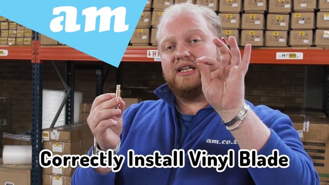 Correctly Install Vinyl Blade to Copper Coated Aluminium 1KG Holder of V-Smart/V-Auto Vinyl Cutters