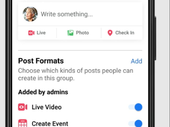 Neu: Posting Arten aktivieren/deaktivieren in FB Gruppen