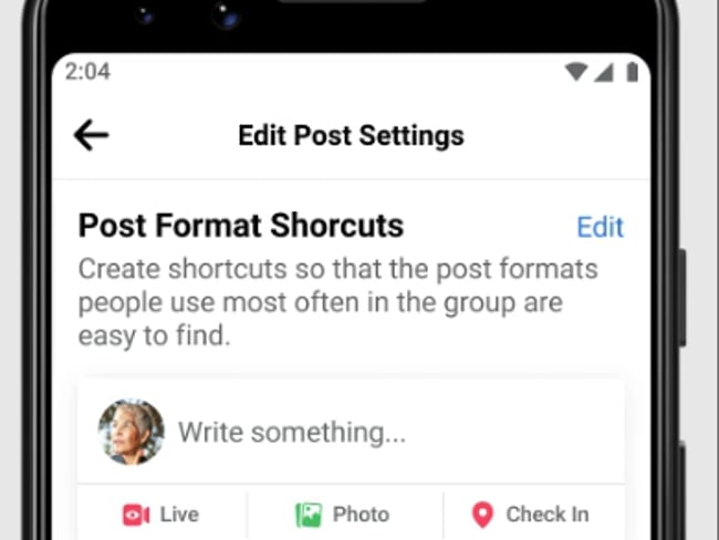 Neu: Shortcuts für Postings in FB Gruppen