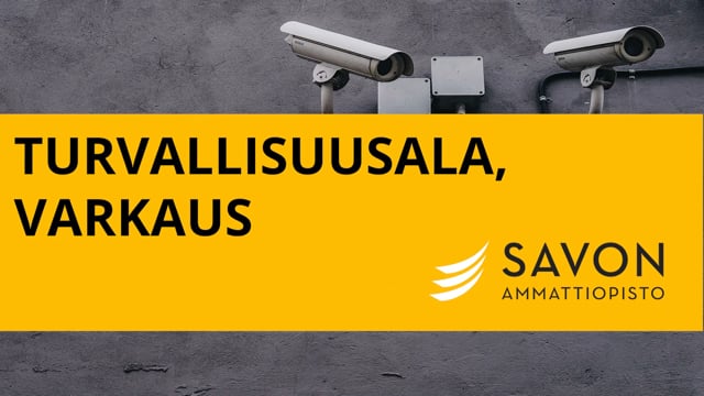 Turvallisuusvalvoja | Turvallisuusalan perustutkinto | Savon ammattiopisto