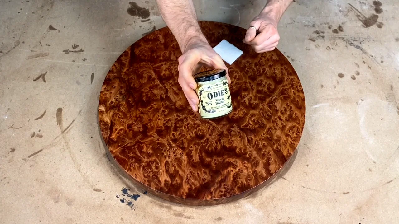 Applying Odie's Green Pigment  DIY Non-Toxic Wood Stain on Vimeo