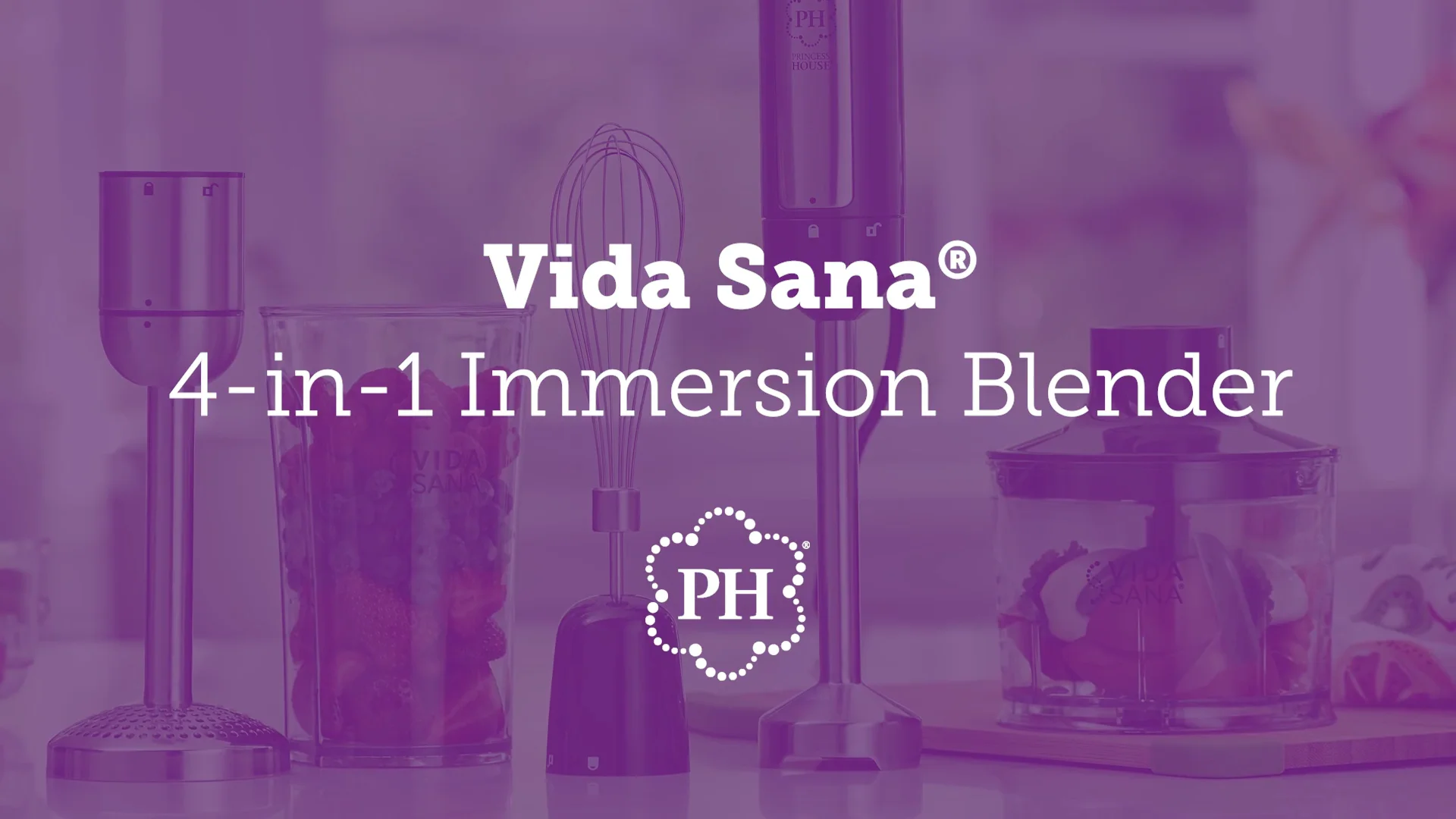 Vida Sana® 4-in-1 Immersion Blender