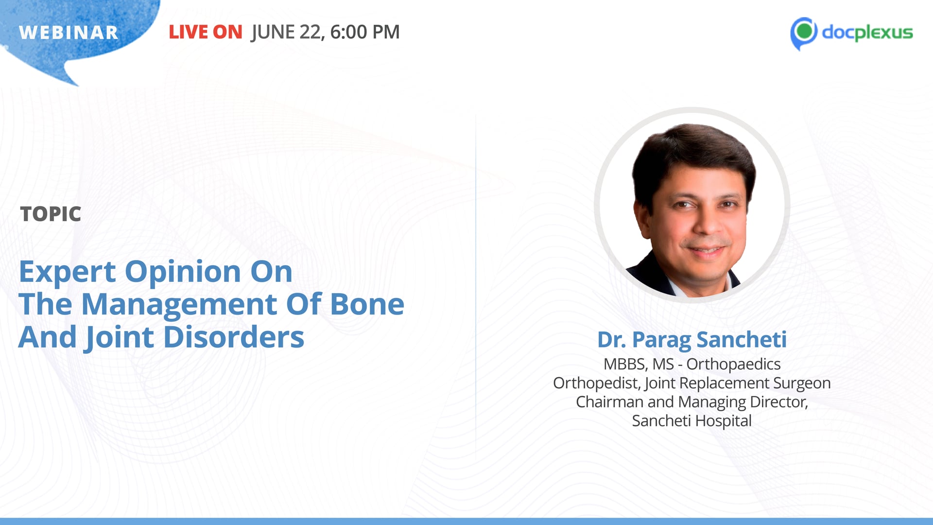 Expert Opinion on the Management of Bone and Joint Disorders