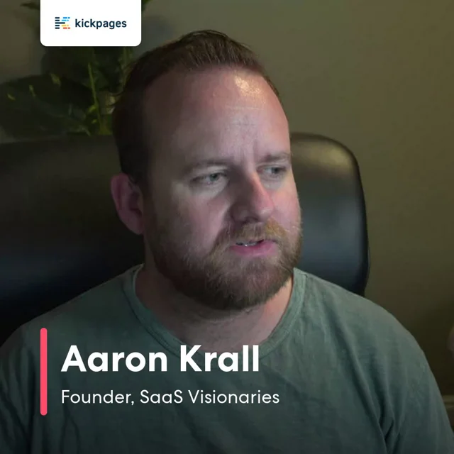 Aaron Krall - Kickpages Customer Story