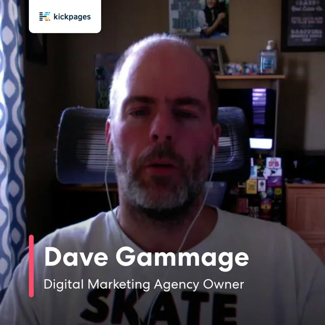 Dave Gammage Kickpages Customer Story