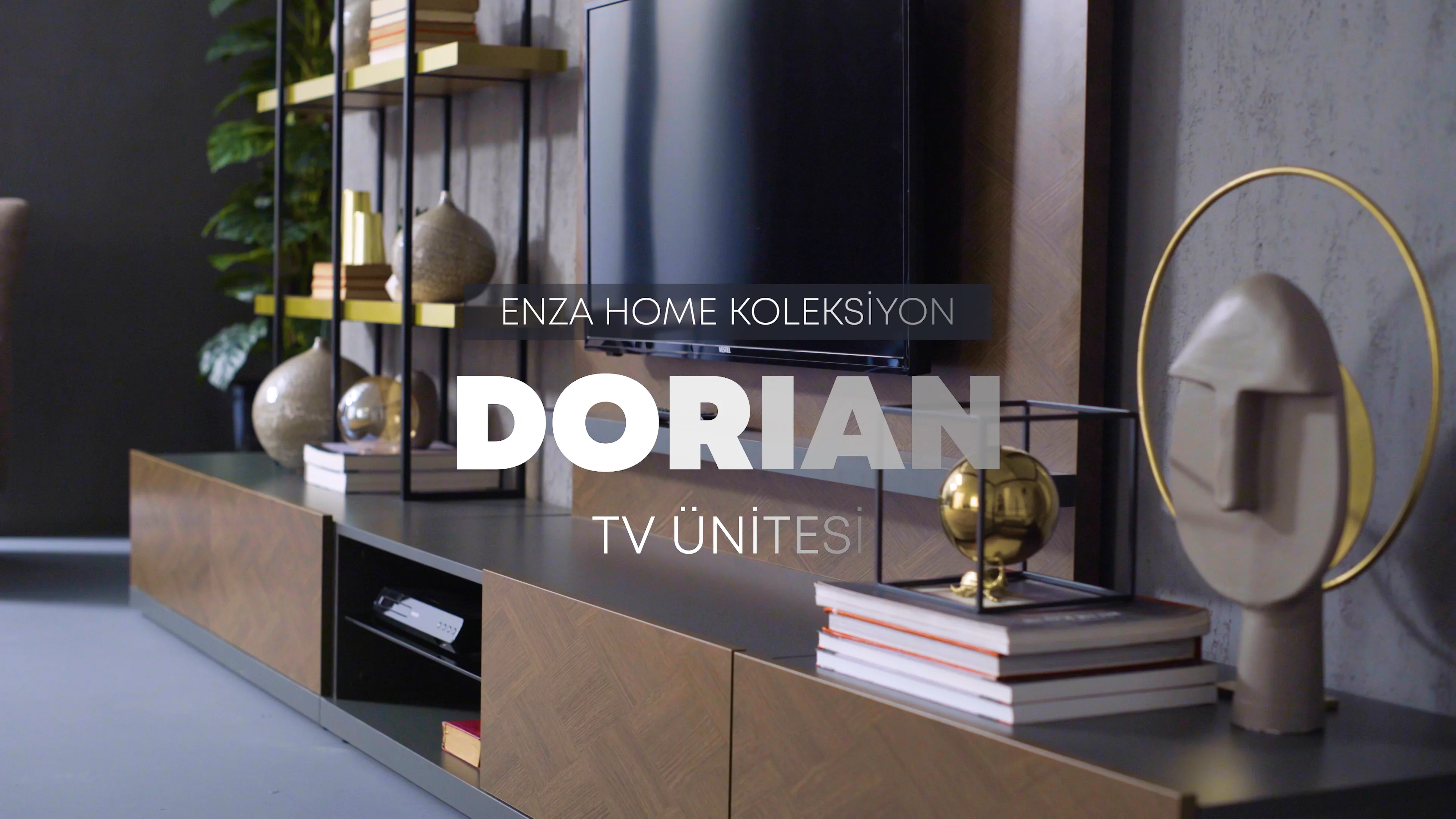Dorian TV Sehpası Modülü, 137x35 cm (GxY) | Enza Home