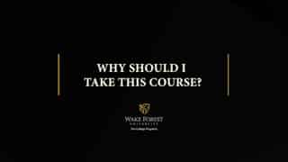 Video preview for Why should I take this course?