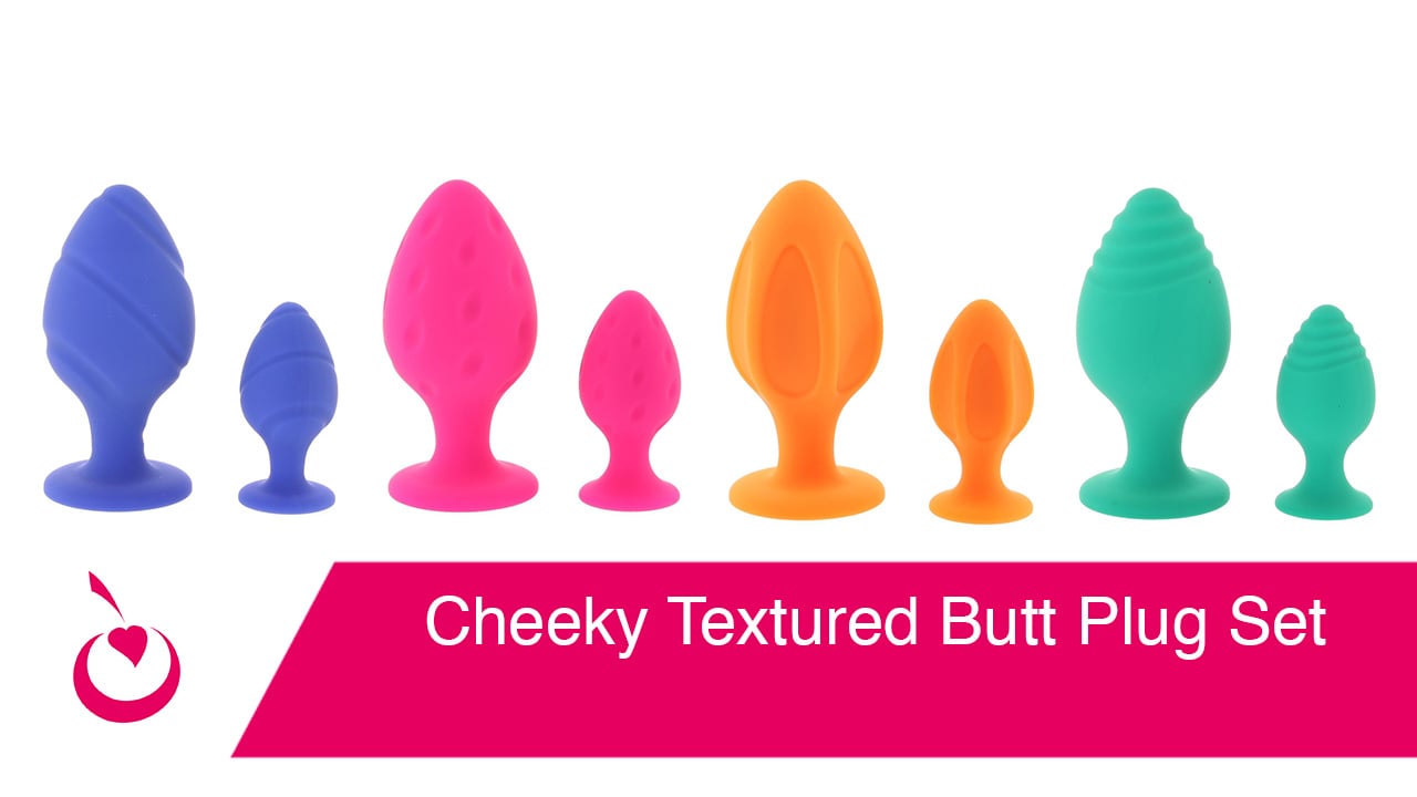 Cheeky Textured Butt Plug Set