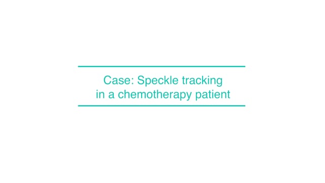 Case: Speckle tracking in a chemotherapy patient