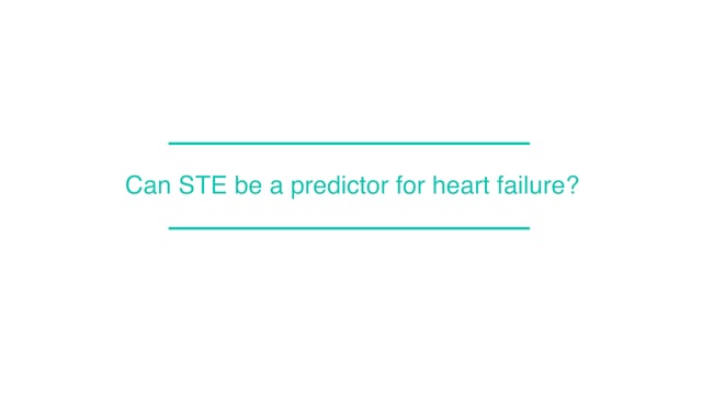 Can STE be a predictor for heart failure?